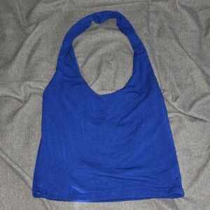Antistar Blue Halter Neck Top